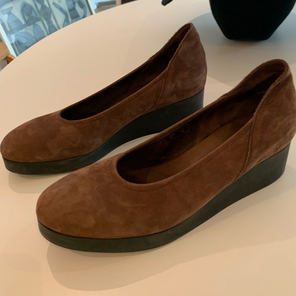 Arche suede platform heels
